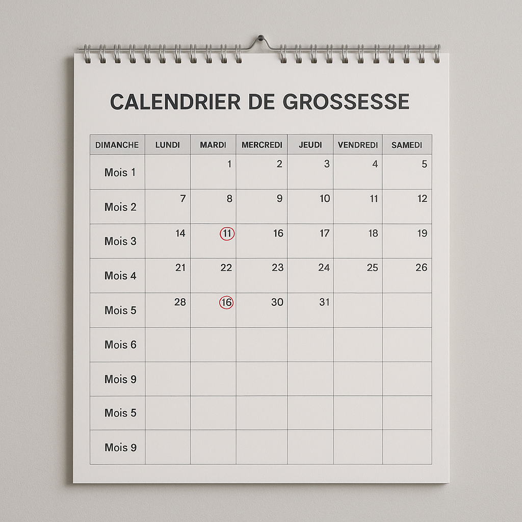 Calendrier et évolution