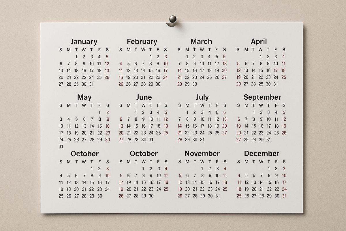 Calendrier de grossesse