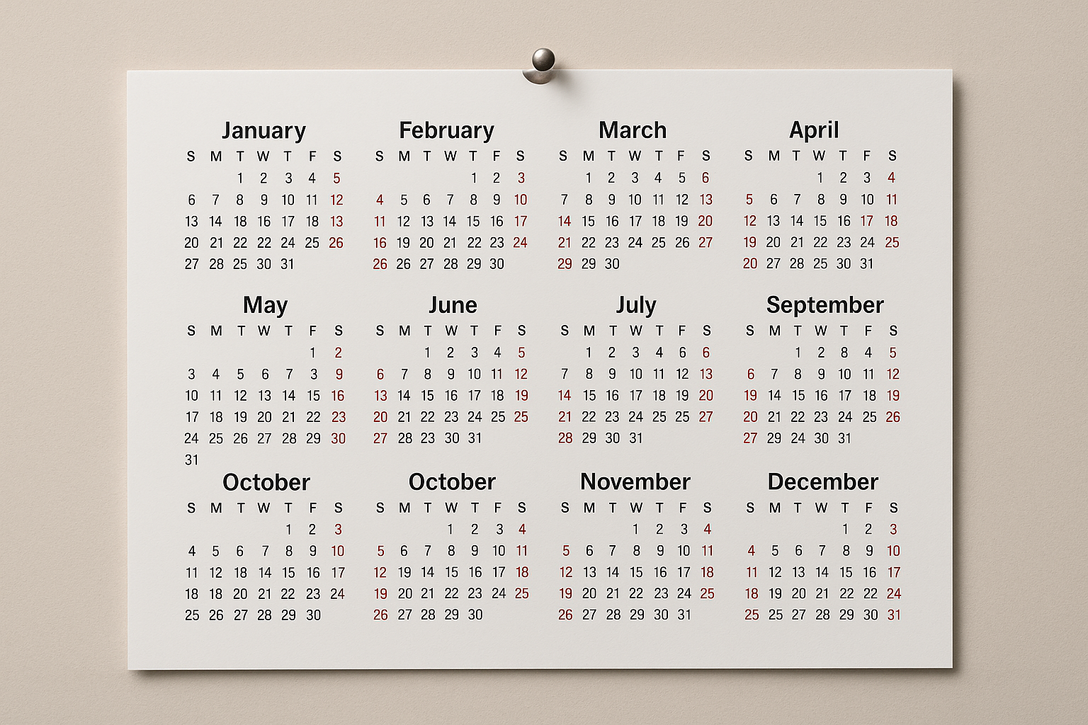 Calendrier de grossesse