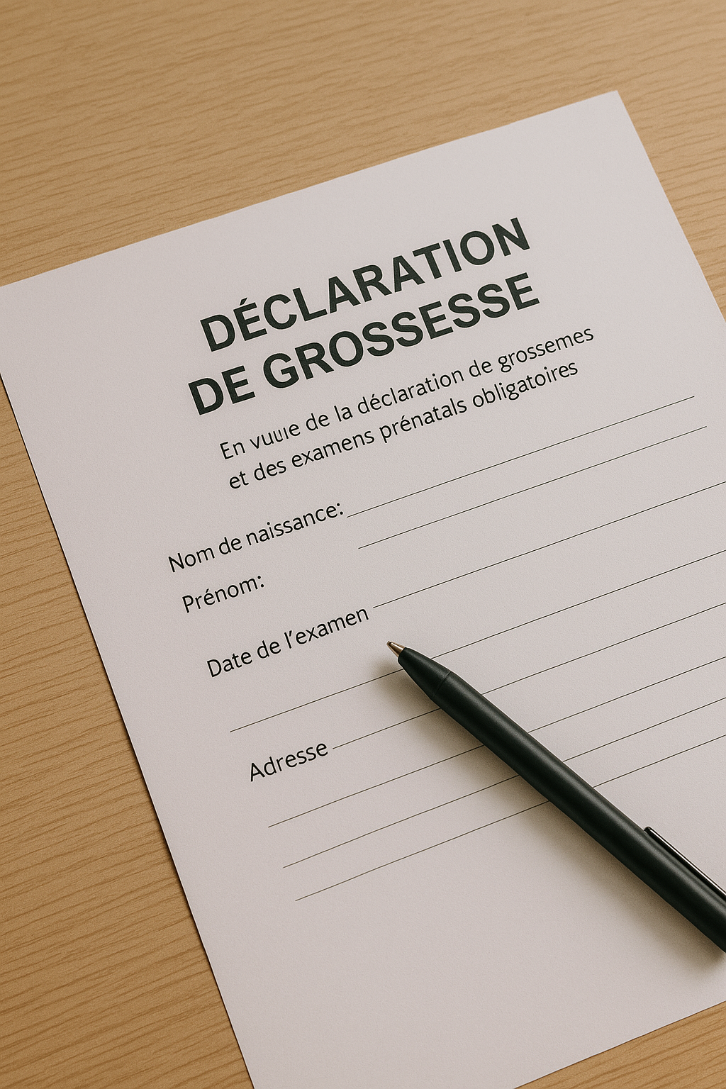 Déclaration de grossesse