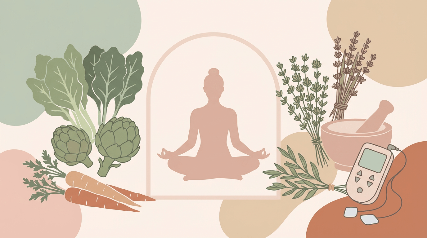 Traitement naturel et approches complémentaires : alimentation, activité, TENS, soutien