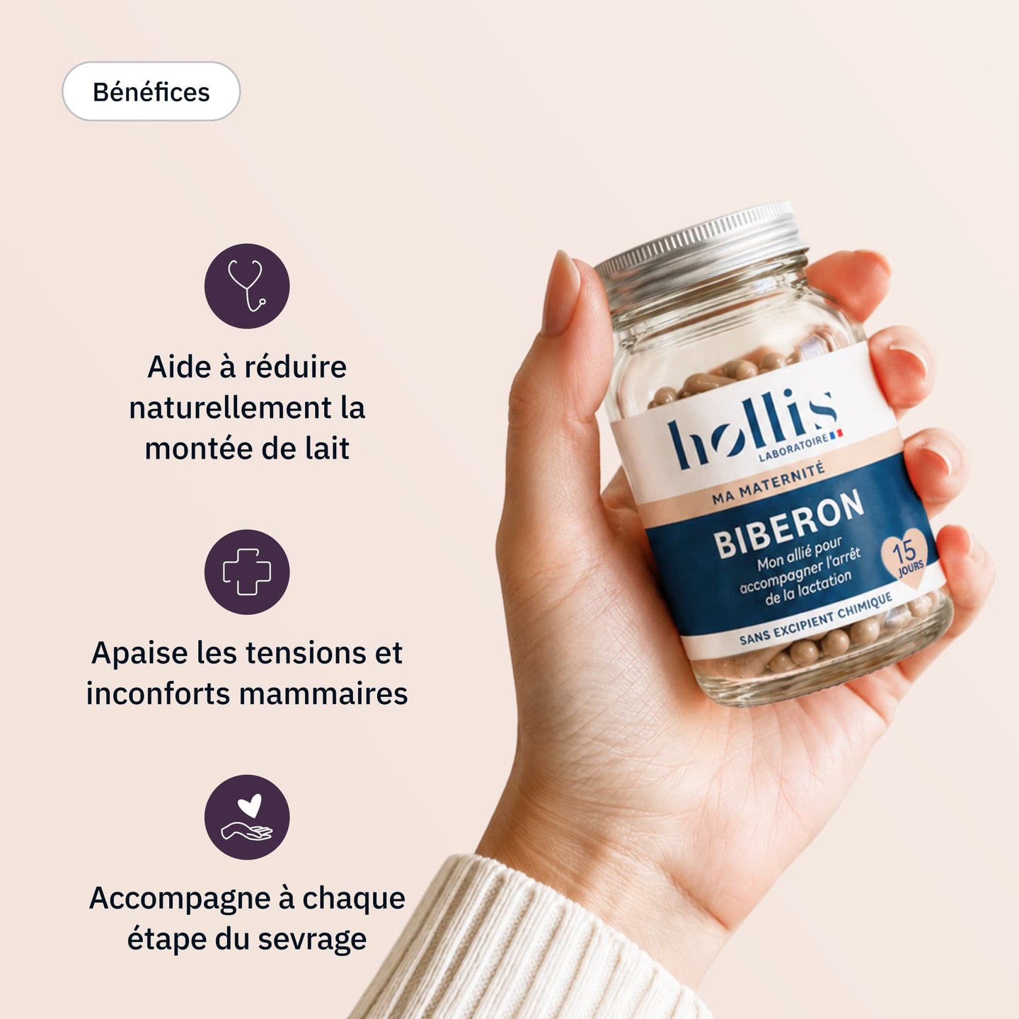 Biberon - Bénéfices - Hollis