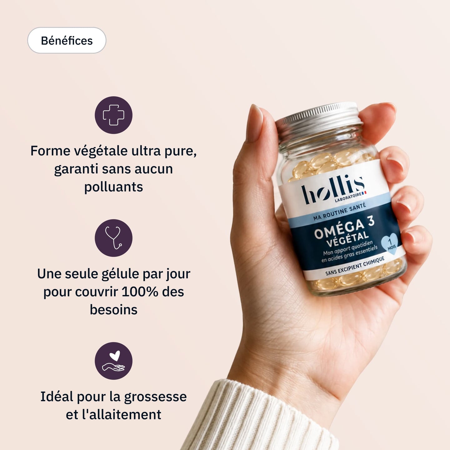 Omega 3 - Bénéfices - Hollis