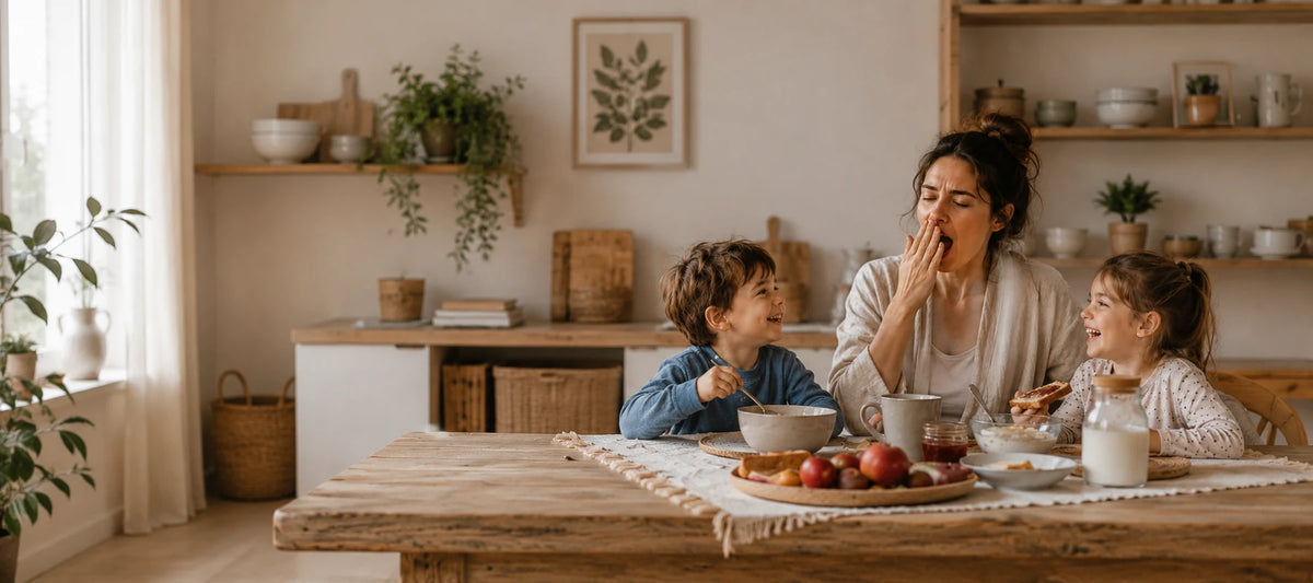 Femme fatiguée le matin